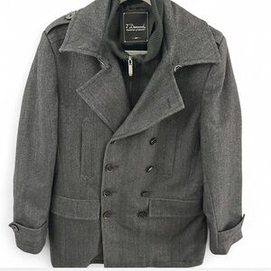 7 Diamonds Charcoal Pea Coat